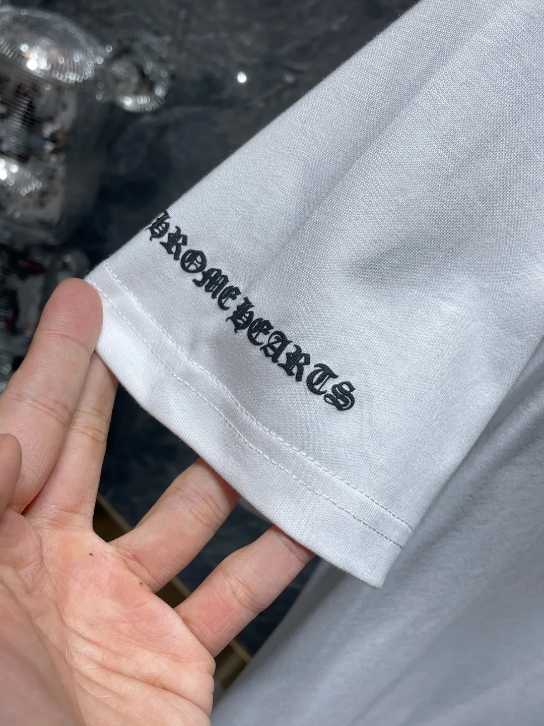 P140 ✨New arrival✨ Chrome Hearts 25ss High gram weight environmentally friendly high-quality top fabric 260g~270g Chrome classic phantom cross group red horseshoe short sleeves Imported environmentally friendly glue printing and dyeing Counter synchronization 1:1 replica version 🌈Recommended colors: black white pink 🌈 Size: S, M, L, XL
